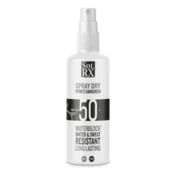 SolRX Spray Dry SPF50+ Waterblock Water Resistant Sunscreen - 100ml